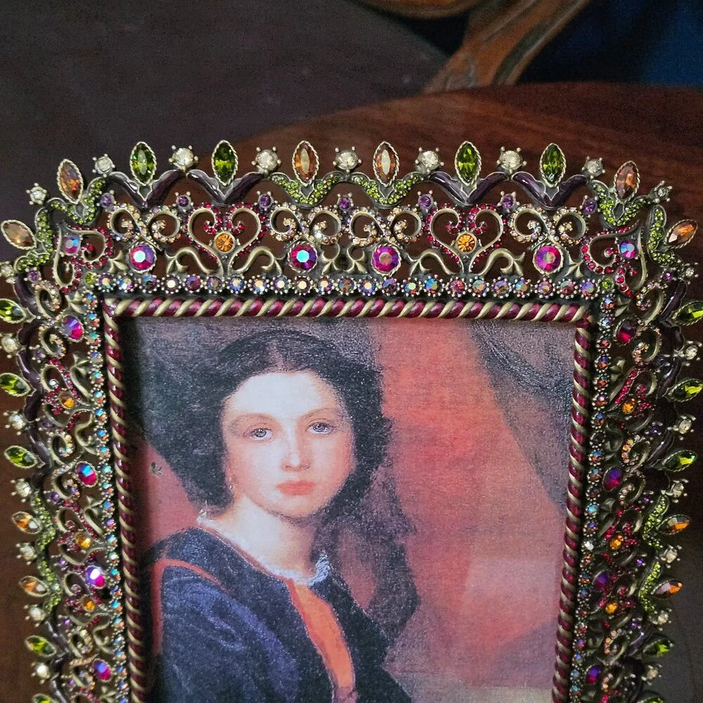 RARE SIGNED EXQUISITE JAY STRONGWATER HERITAGE CROWN TIARA CRYSTAL ENAMEL FRAME